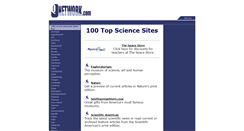 Desktop Screenshot of 100topsciencesites.com